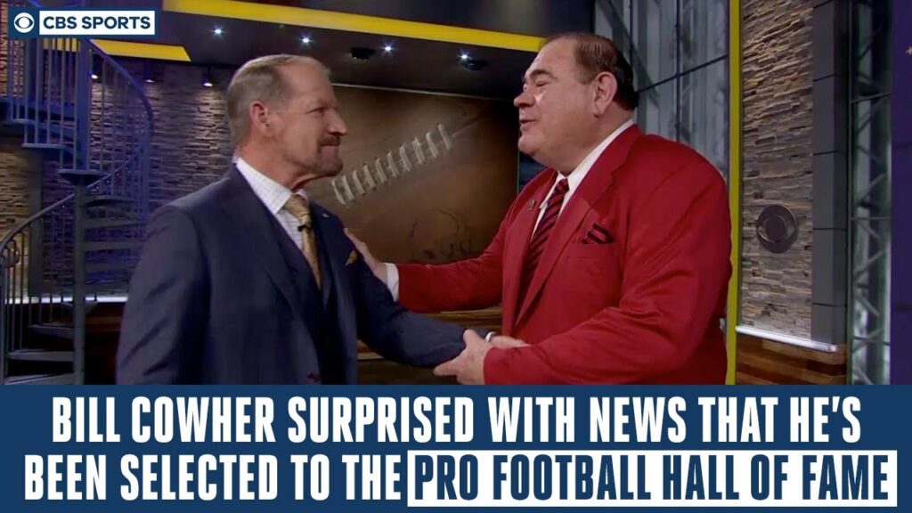 bill cowher gets surprised with news that hes been selected to the pro football hall of fame