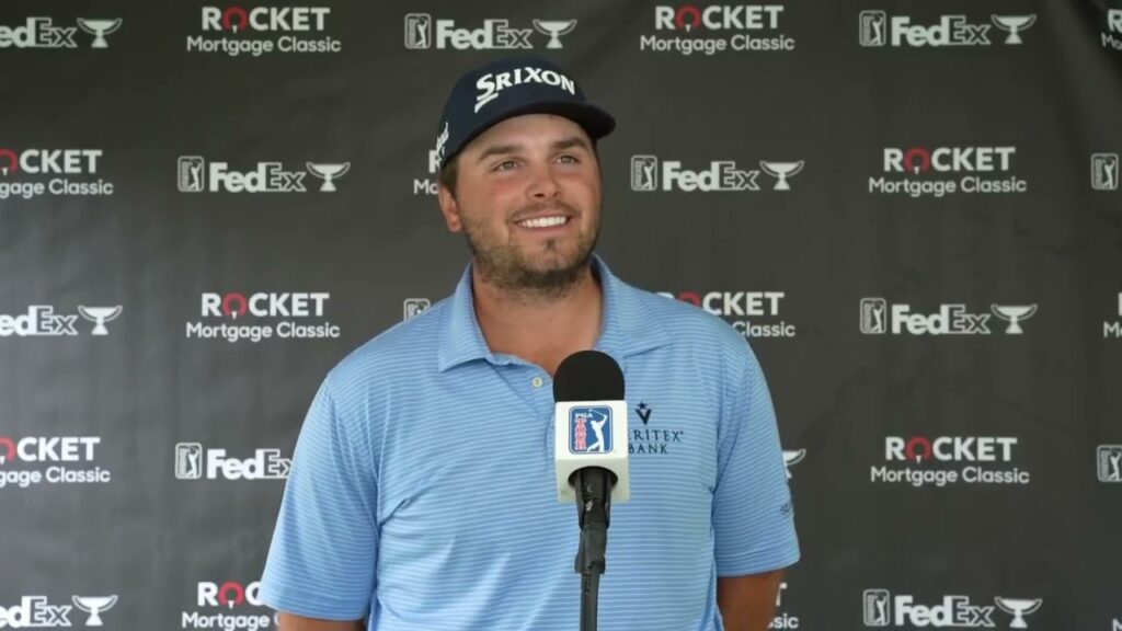 blaine hale friday flash interview 2024 rocket mortgage classic pga tour