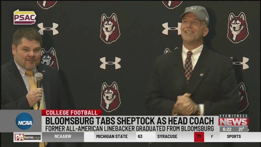 bloomsburg tabs sheptock as 28th head football coach in program history