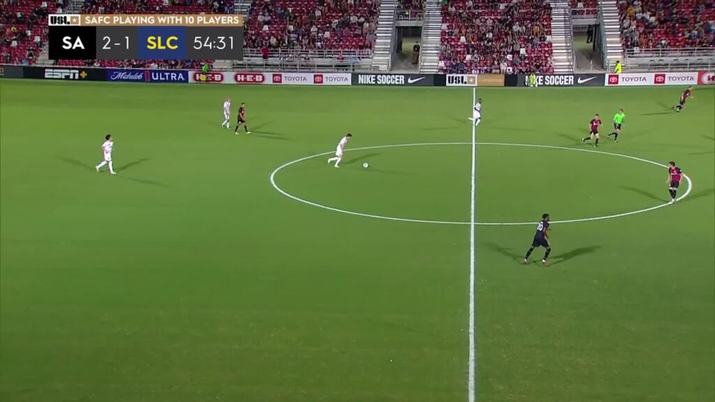 bode davis with a goal vs san antonio fc