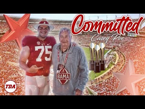 breaking 4 star ol casey poe commits to alabama