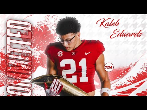 breaking 4 star te kaleb edwards commits to alabama