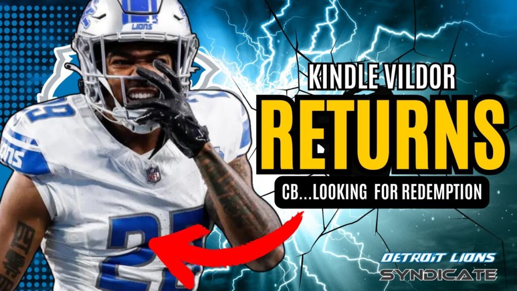 breaking detroit lions re sign cb kindle vildor to 1 year deal