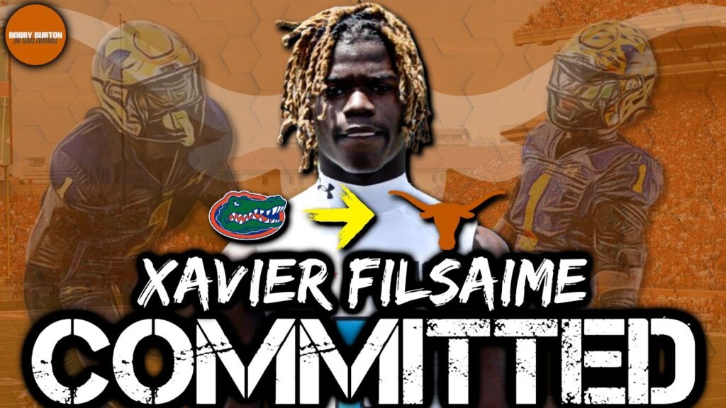 breaking xavier filsaime is a longhorn transfer portal recruiting on texas football 2024