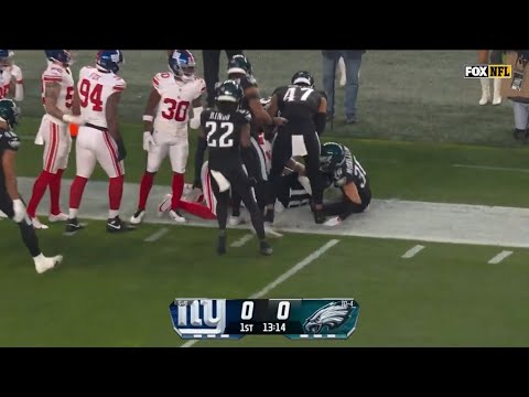 britain covey with an amazing 54 yd pr giants vs eagles 2023 24 nfl season week 16