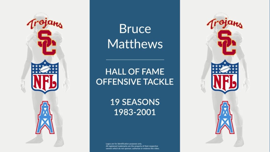 bruce matthews hall of fame football offensive tackle