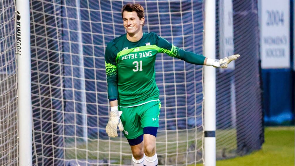 bryan dowd ncaa notre dame goalkeeper highlights freshman year