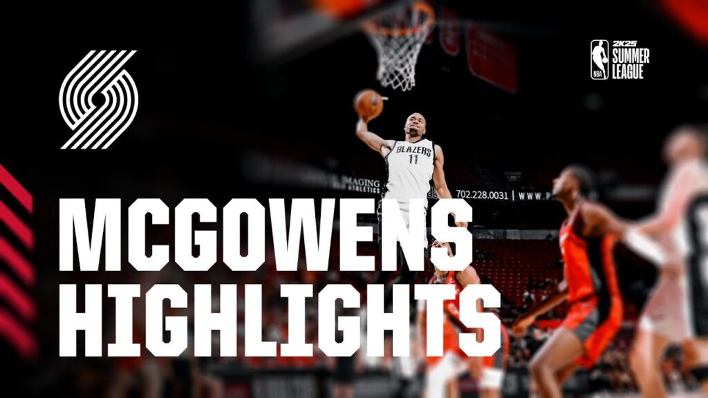 bryce mcgowens summer league 2024 highlights portland trail blazers