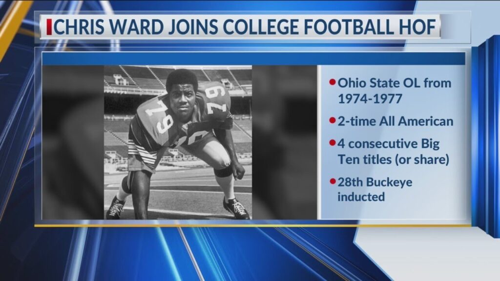 buckeyes lineman chris ward inducted into college football hall of fame