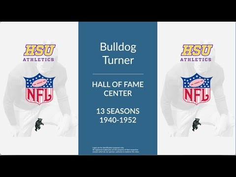 bulldog turner hall of fame football center and linebacker