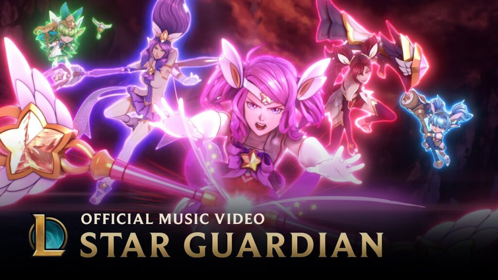 burning bright star guardian music video league of legends