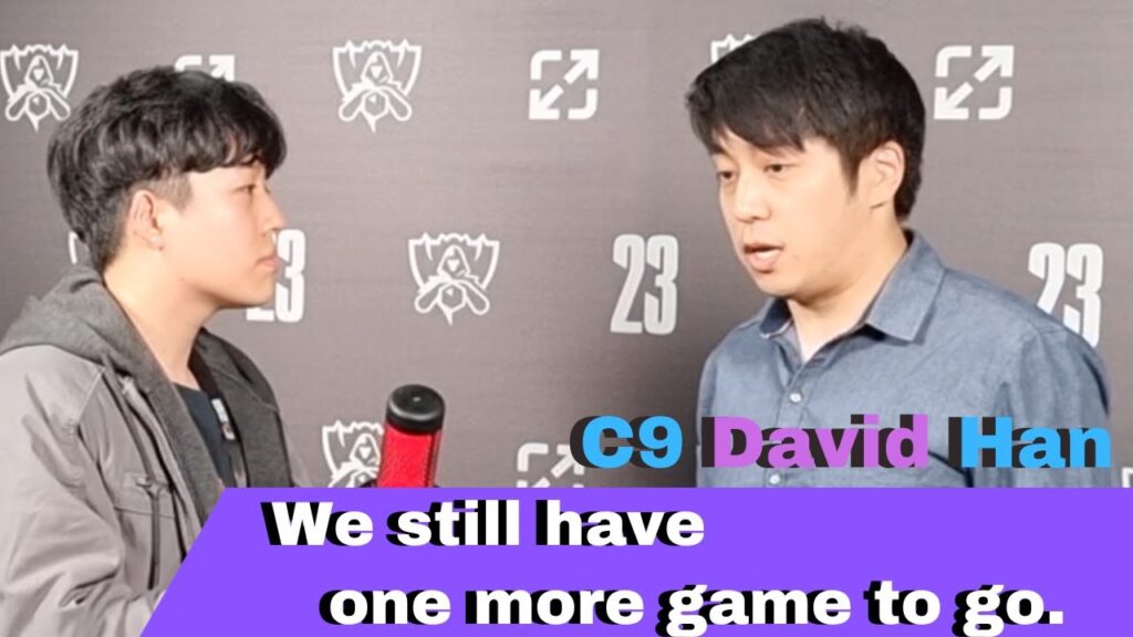 c9 david han we still have one more game to go c9 vs t1 worlds 2023