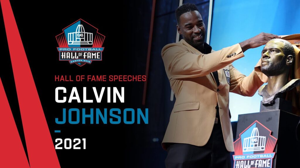 calvin johnson full hall of fame speech 2021 pro football hall of fame nfl