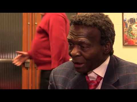 cardinals hall of famer lou brock with tom ackerman on opening day in st louis