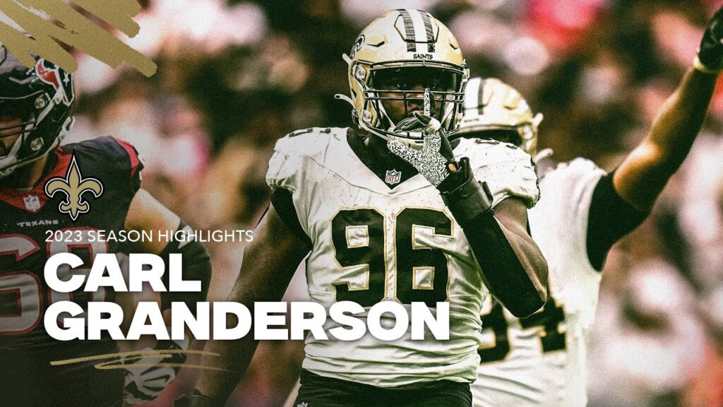 carl granderson 2023 nfl season highlights new orleans saints