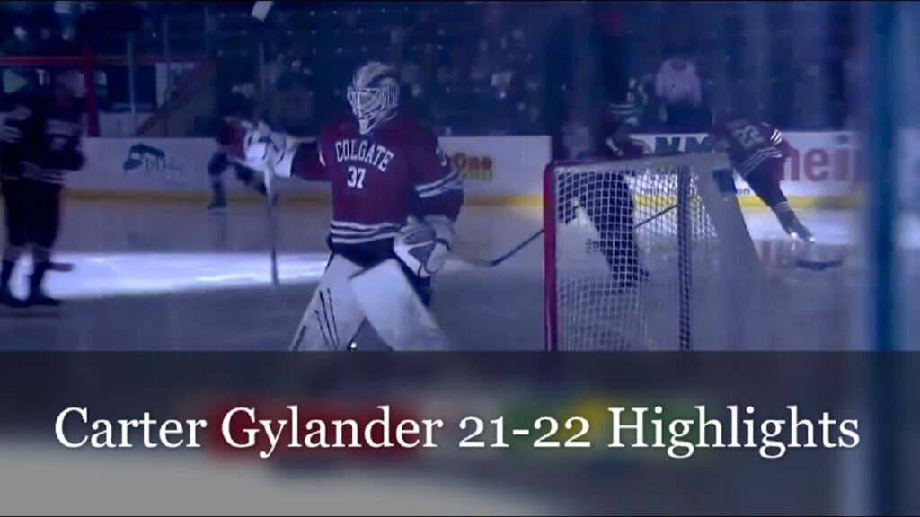 carter gylander 2021 2022 colgate hockey highlights