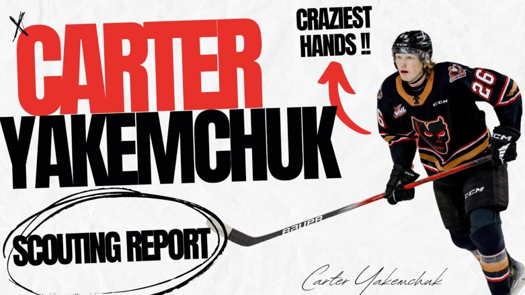 carter yakemchuk people are sleeping f09f9180 scouting report highlights 2024 nhl draft