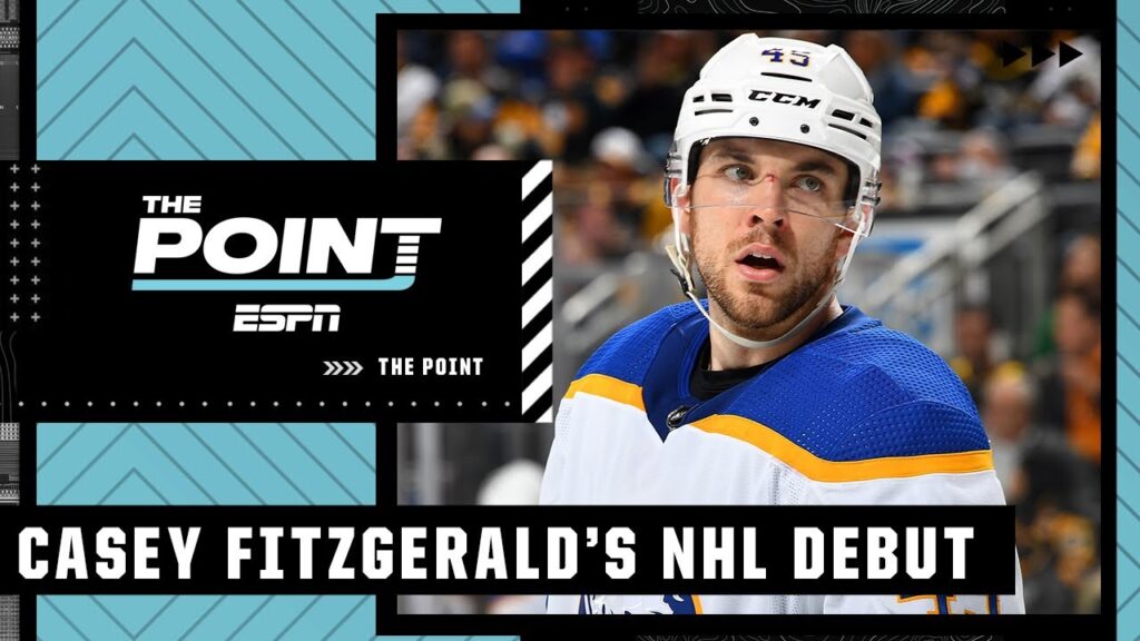 casey fitzgeralds nhl debut with an assist and a fight in front of his parents f09f9885 f09fa58a the point