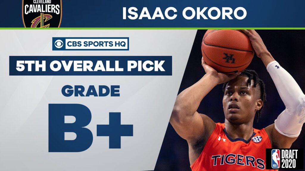 cavaliers select isaac okoro with the 5th overall pick 2020 nba draft cbs sports hq