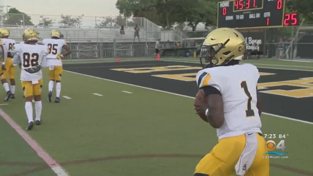 cbs4 nat moore trophy profile st thomas aquinas quarterback zion turner