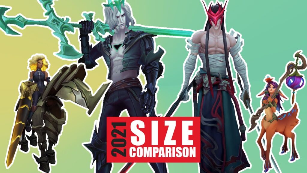 champion size comparison remaster 2021 league of legends