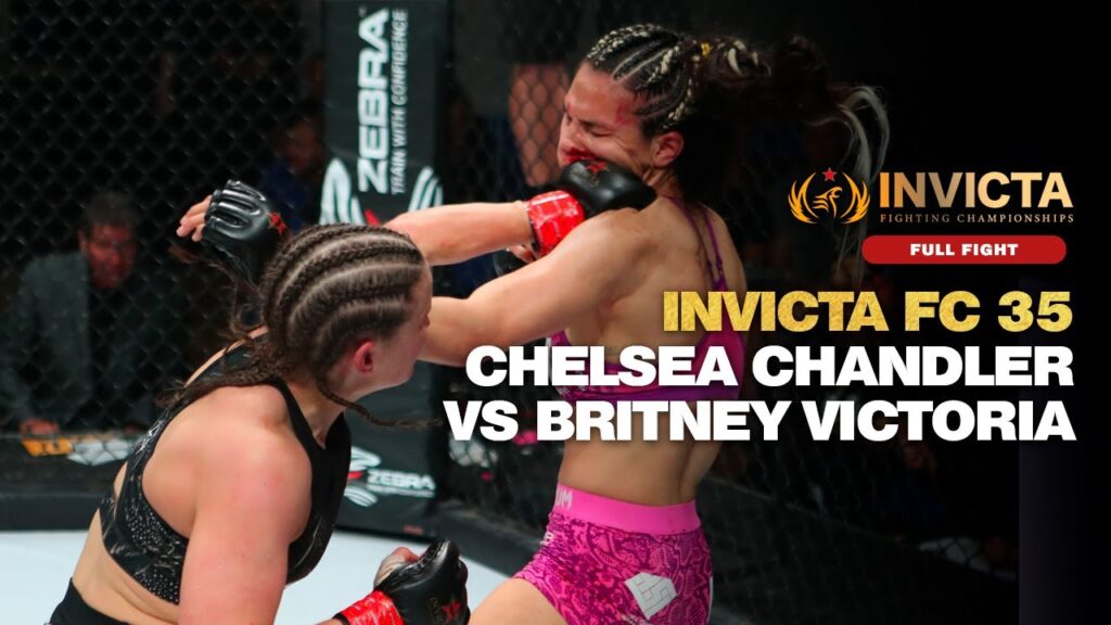 chelsea chandler busts open britney victoria at invicta fc 35