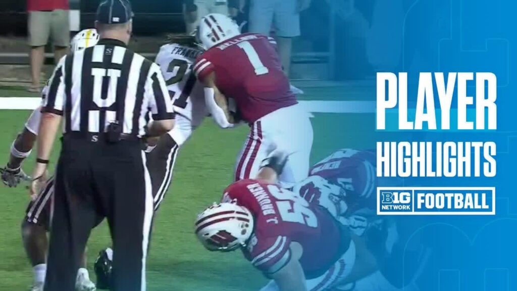 chez mellusi highlights vs western michigan broncos wisconsin football 08 30 2024