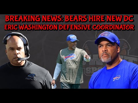 chicago bears hire new defensive coordinator eric washington