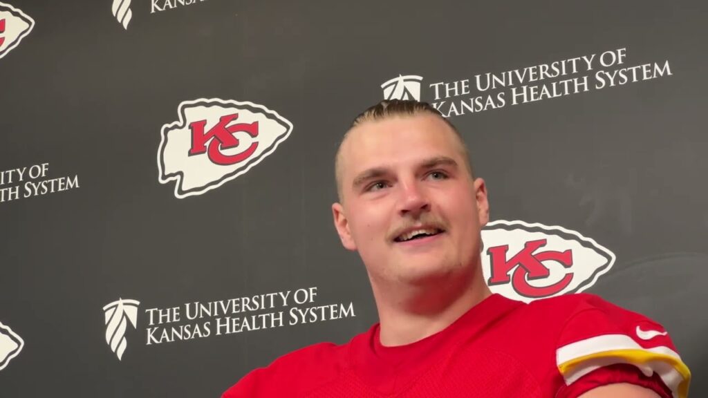 chiefs og c j hanson rookie minicamp press conference may 5 2024