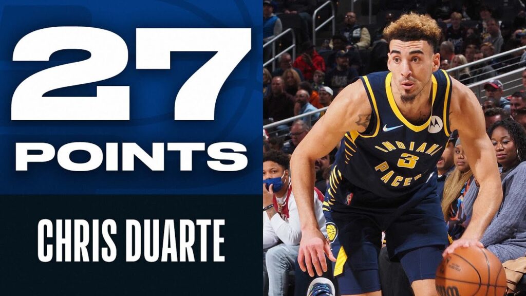 chris duarte rookie debut 27 pts 6 theees setting pacers record f09f98ae