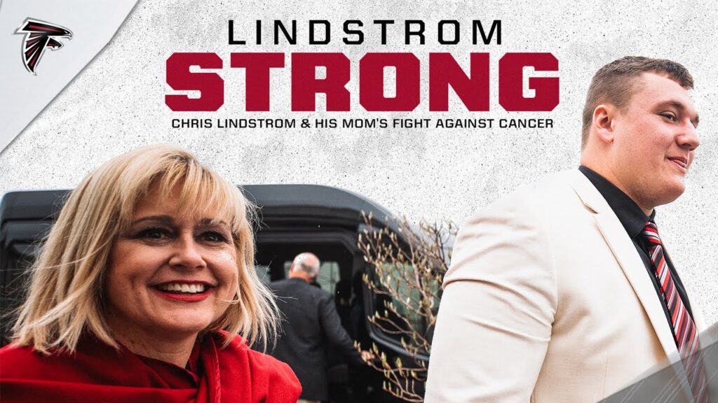 chris lindstrom his moms battle against cancer lindstrom strong atlanta falcons nfl