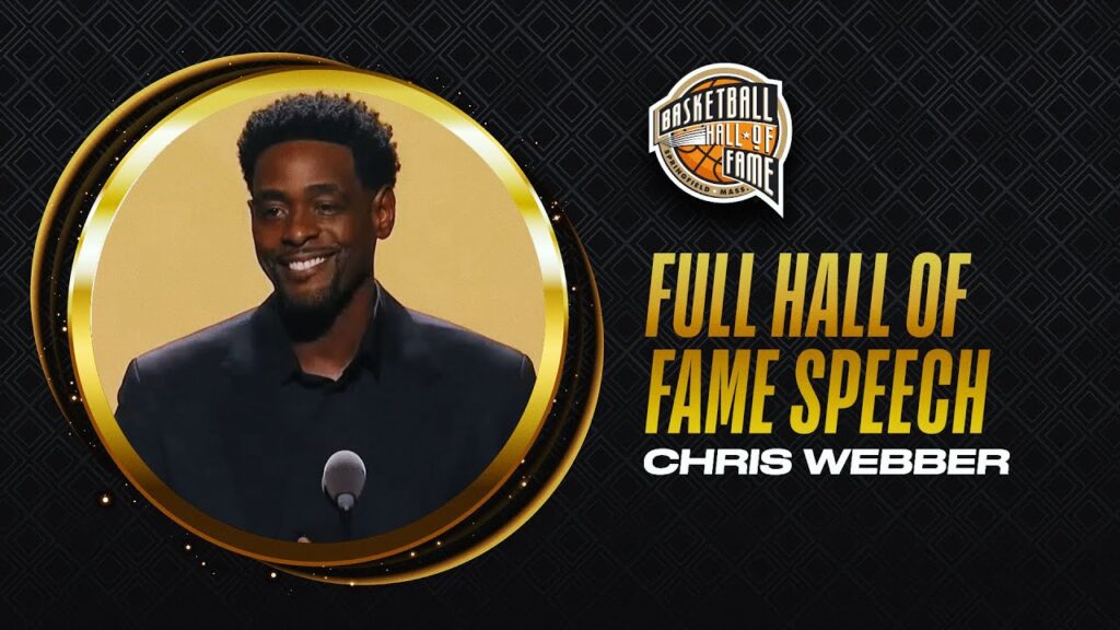 chris webber hall of fame enshrinement speech 1