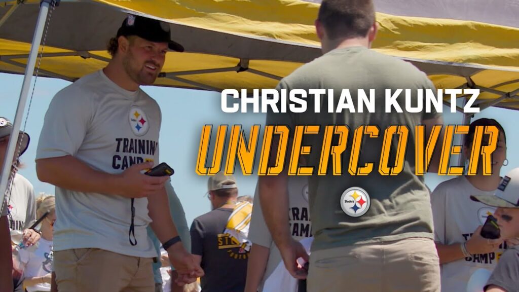 christian kuntz goes undercover at training camp pittsburgh steelers