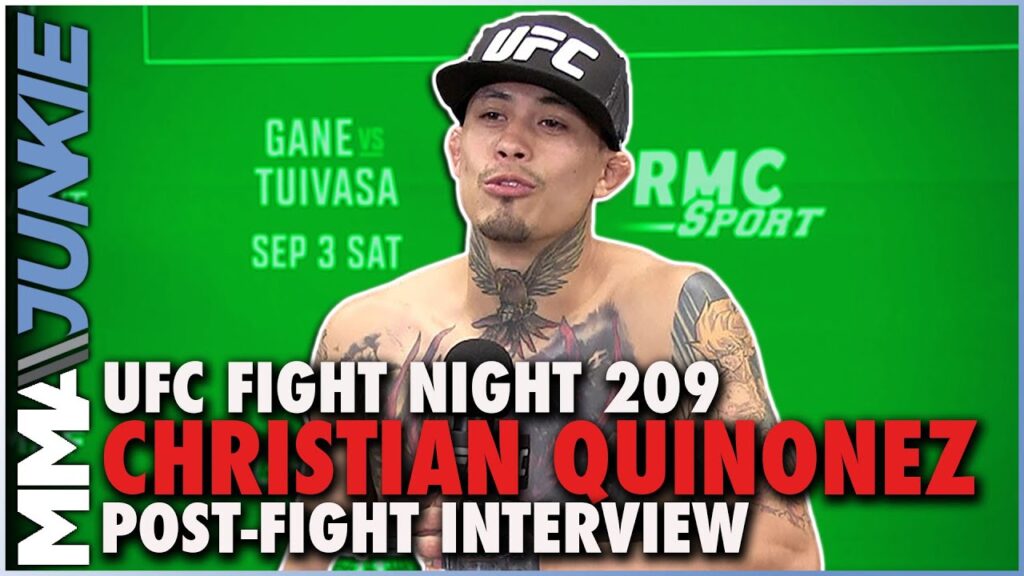 christian quinones reveals broken hand in win shares hit list ufc fight night 209