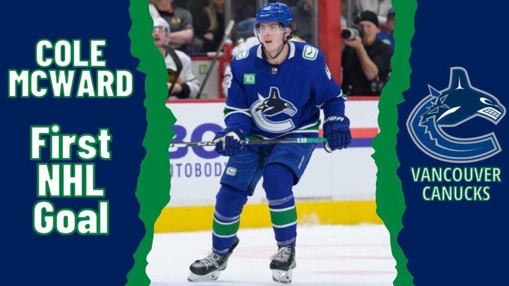 cole mcward 48 vancouver canucks first nhl goal apr 8 2023