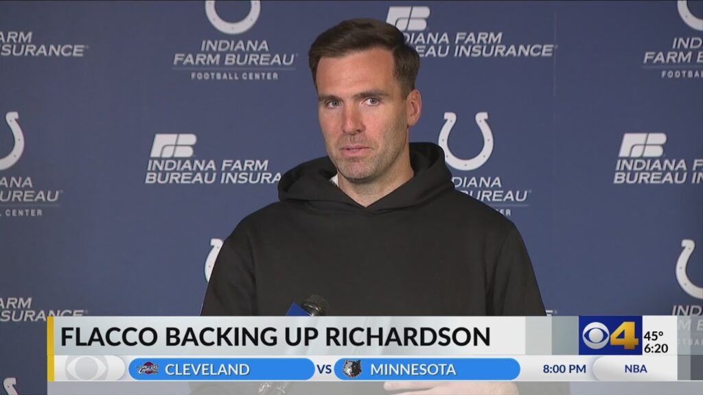 colts introduce quarterback joe flacco to indianapolis media