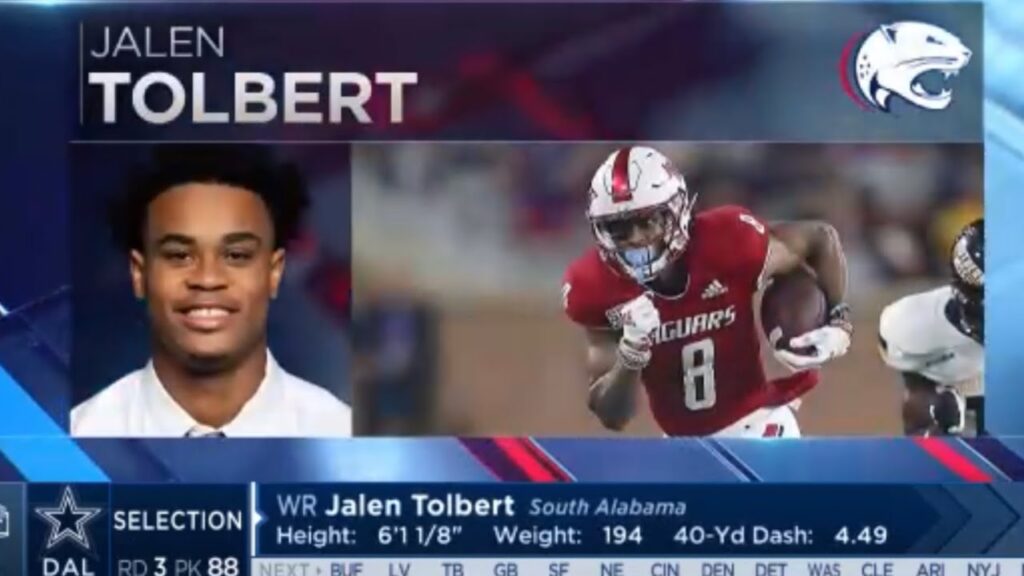 cowboys pick jalen tolbert with the 88th pick 2022 nfl draft