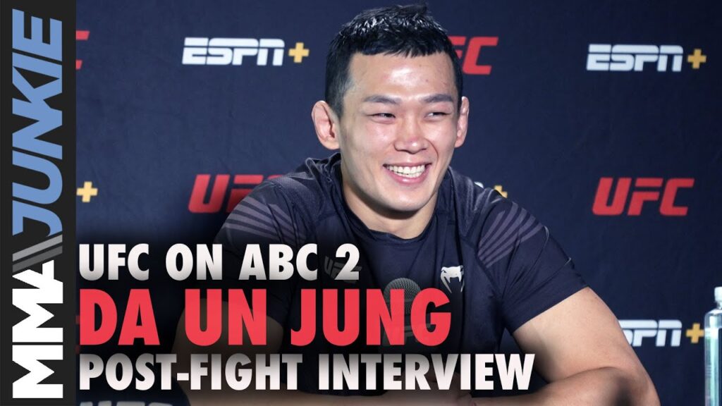 da un jung wants to be best fighter asia has ever produced ufc on abc 2