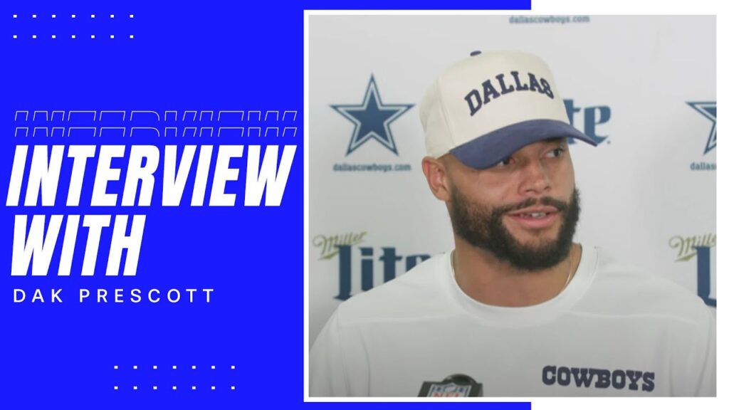 dak prescott postgame week 1 dalvscle dallas cowboys 2024