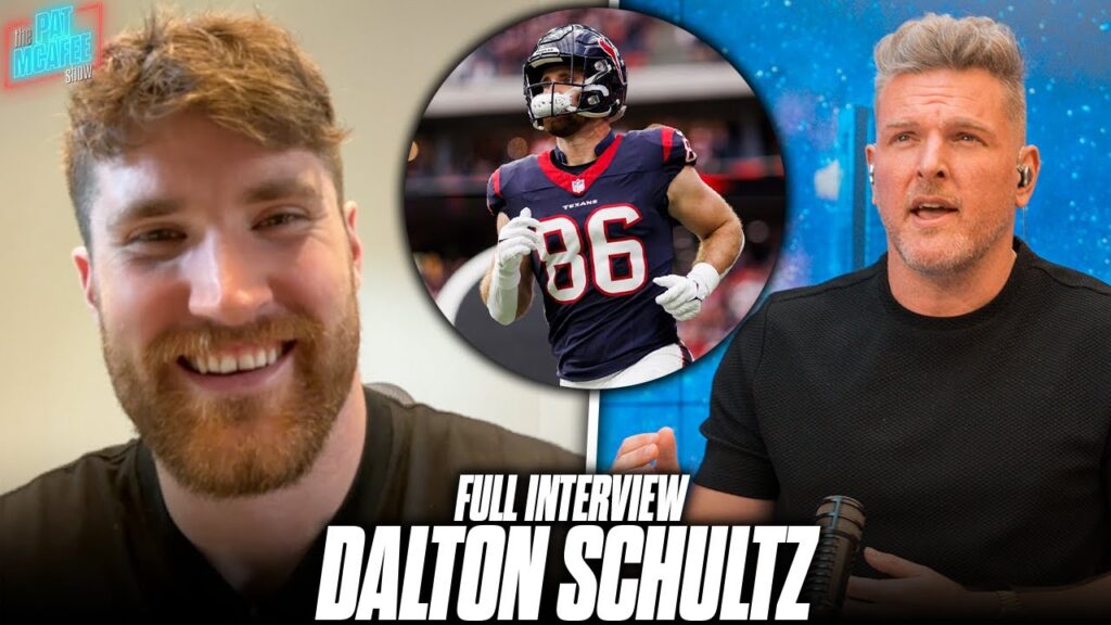 dalton schultz joins the pat mcafee show after signing 3 year 36 million deal with texans