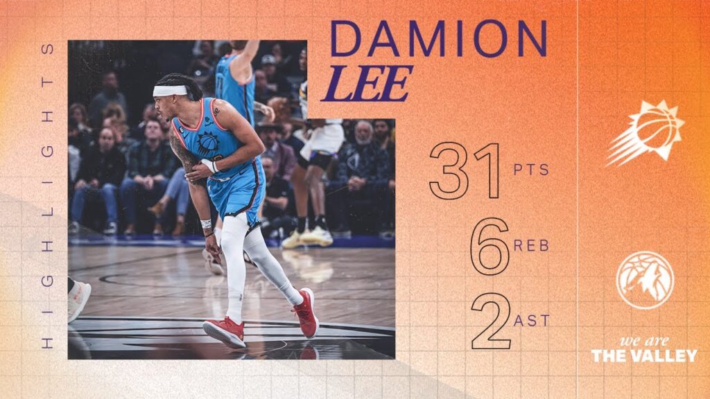 damion lee has a career high night scoring 31 points in minnesota