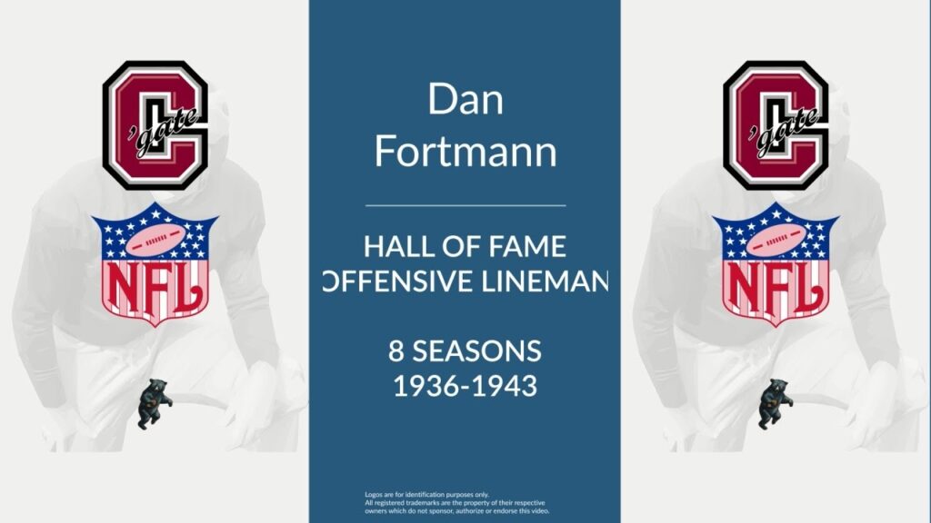 dan fortmann hall of fame football offensive lineman