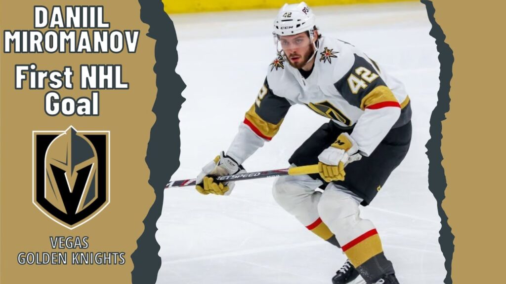 daniil miromanov 42 vegas golden knights first nhl goal dec 13 2022