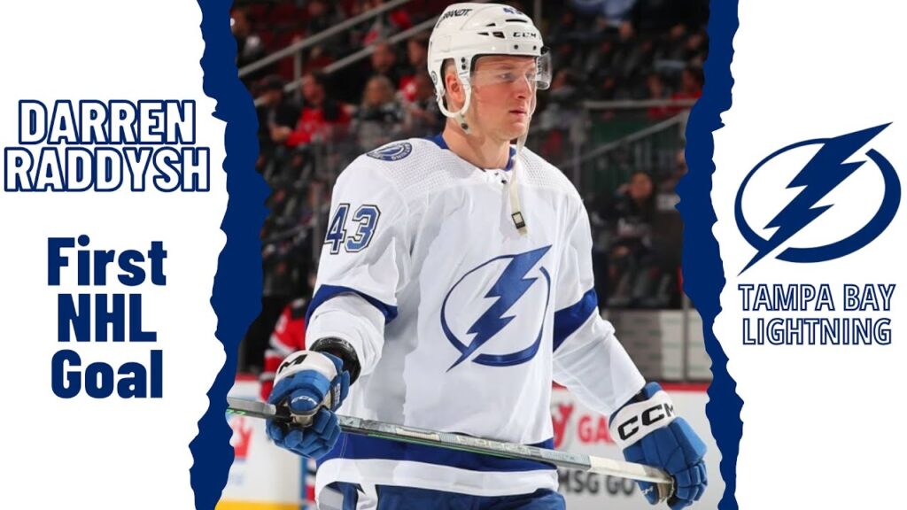 darren raddysh 43 tampa bay lightning first nhl goal apr 5 2023