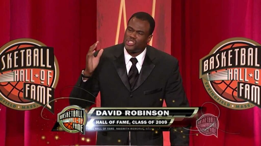 david robinsons basketball hall of fame enshrinement speech