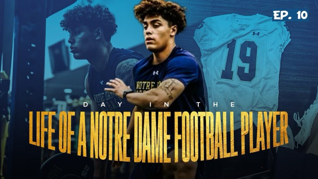 day in the life of a notre dame football player logan saldate