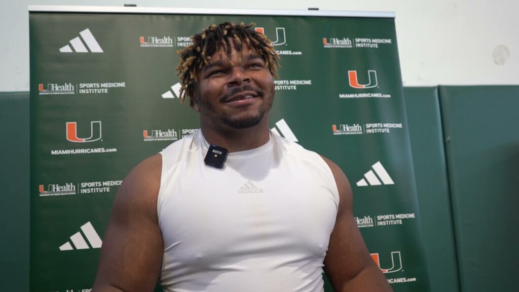 defensive lineman marley cook talks transition to miami squatting record 705 pounds