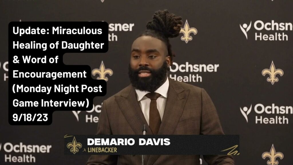 demario davis inspiring interview a testament for christians nfl new orleans saints