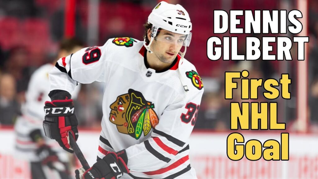 dennis gilbert 39 chicago blackhawks first nhl goal dec 27 2019