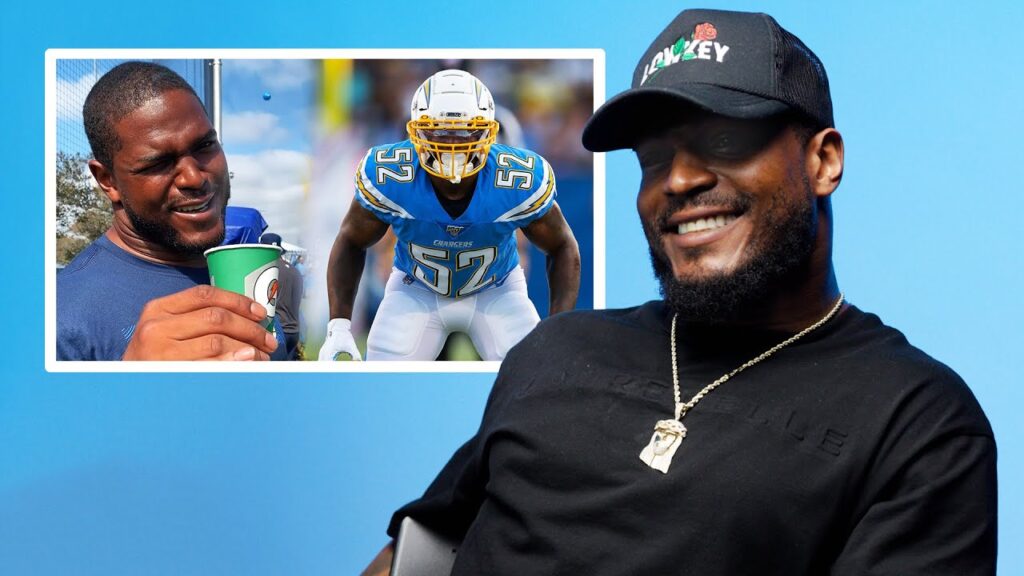 denzel perryman reacts to his best nfl moments la chargers